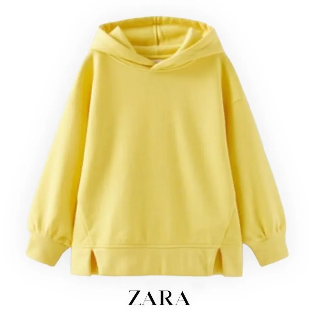 ZARA Kids | Yellow | BASIC HOODED SWEATSHIRT